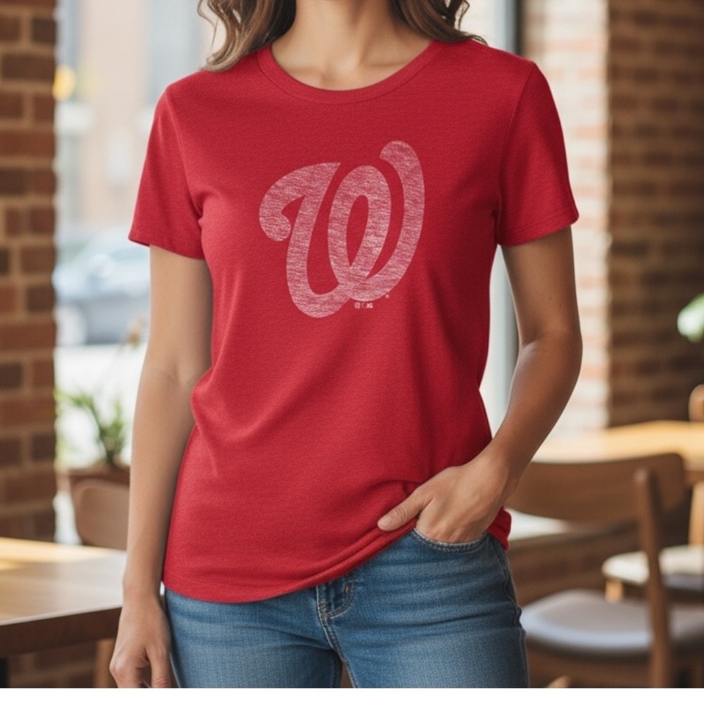 '47 Brand | NWT Women's Washington Nationals Baseball Tee Large Official‎ MLB